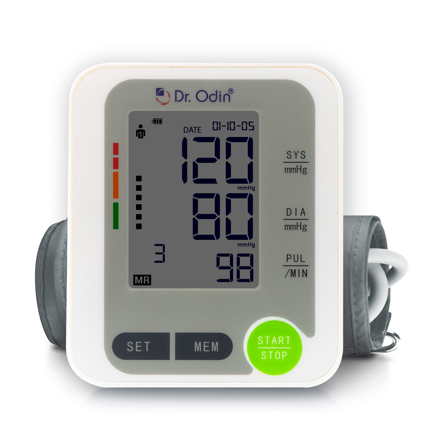 Buy Dr. Odin Digital Blood Pressure Monitor White - BSX516 - Purplle
