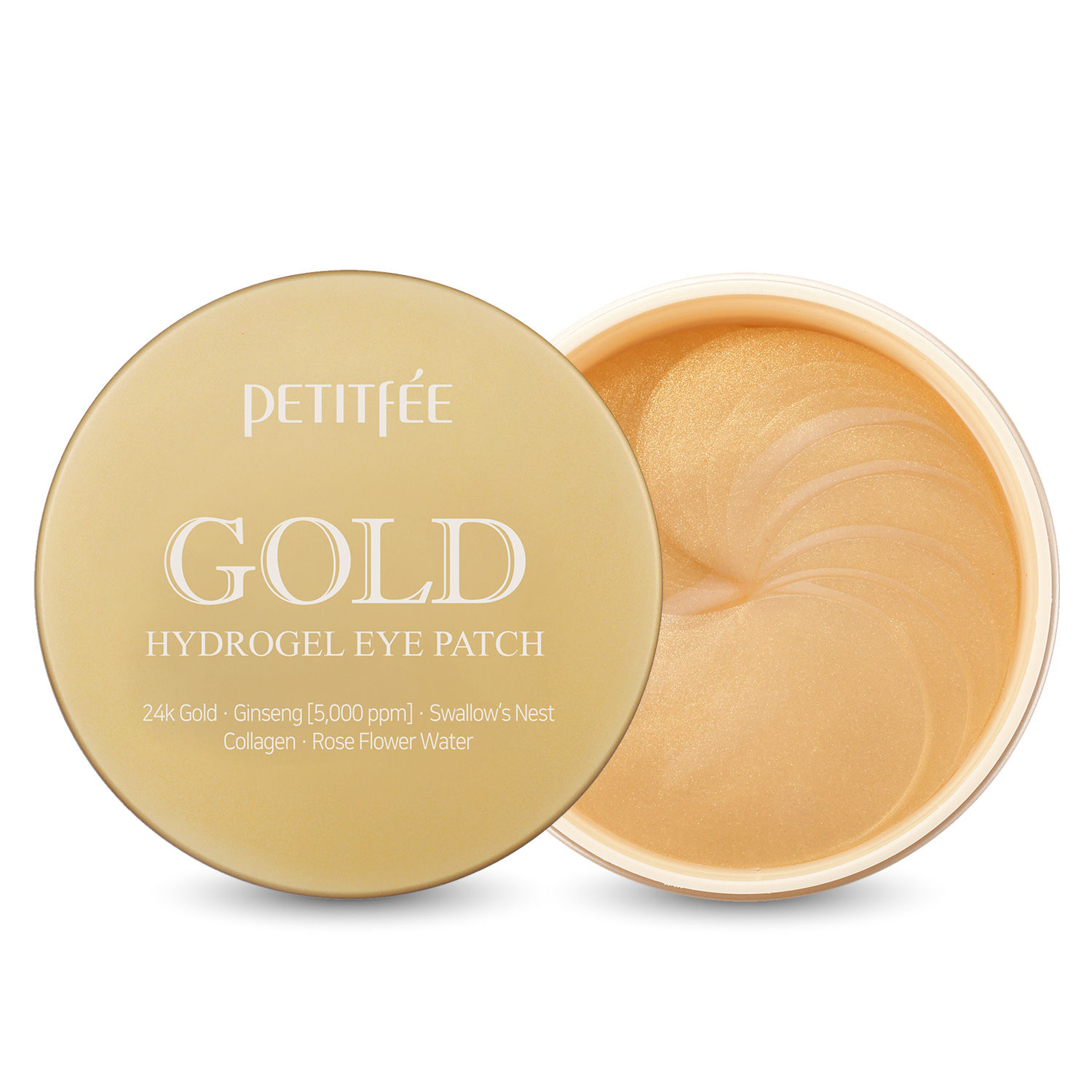 PETITfEE GOLD HYDROGEL EYE PATCH for Puffy Eyes, Undereye Wrinkles & Dry Undereye Skin. PACK