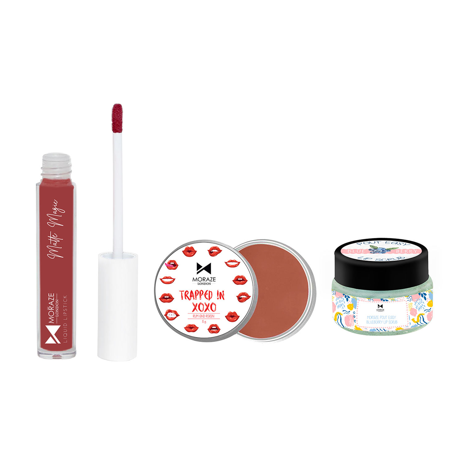Moraze Combo Pack Of Lip Balm (Rum & Raisin), Lipstick (Sorry, Not