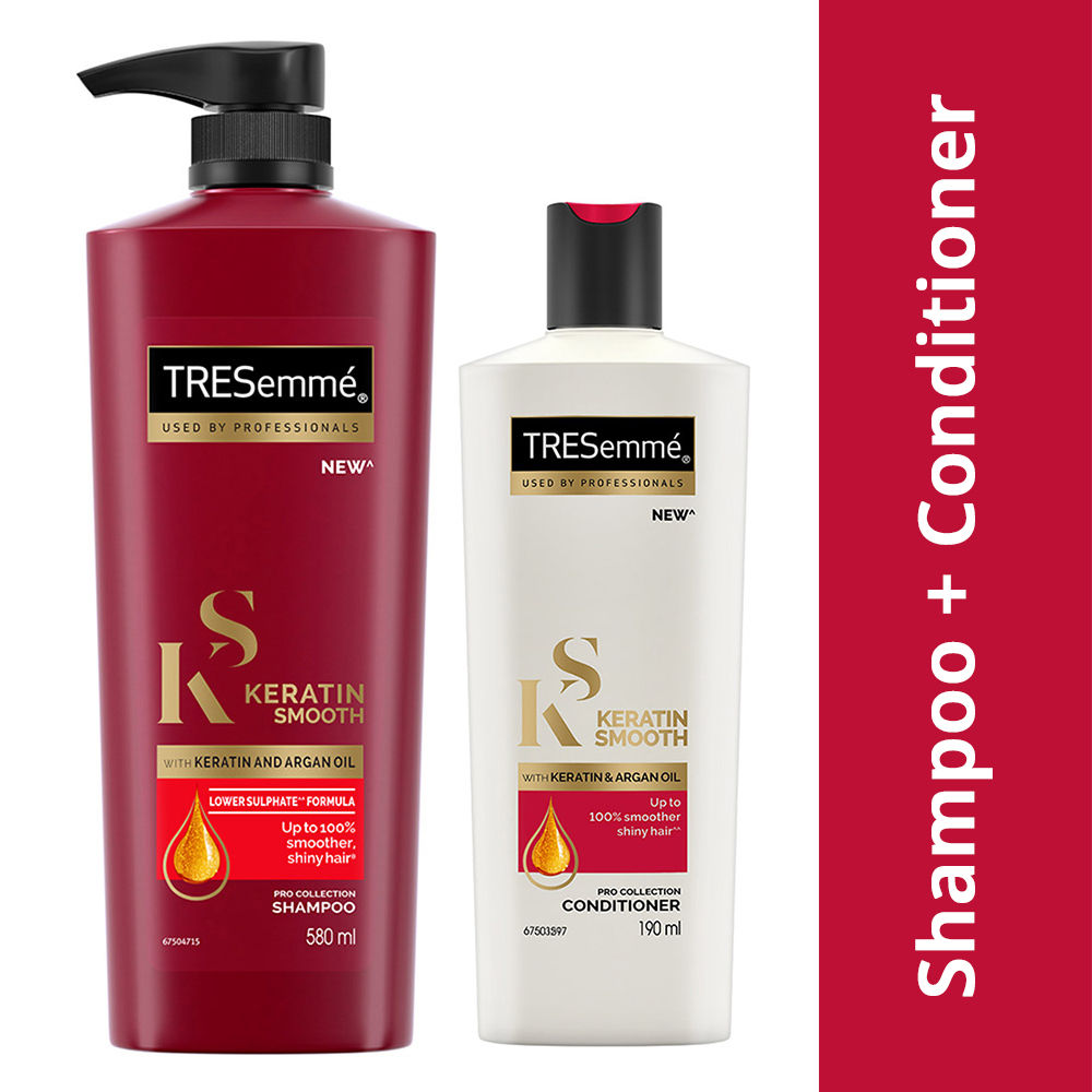 Tresemme Keratin Smooth Shampoo 580 Ml Conditioner 190 Ml 