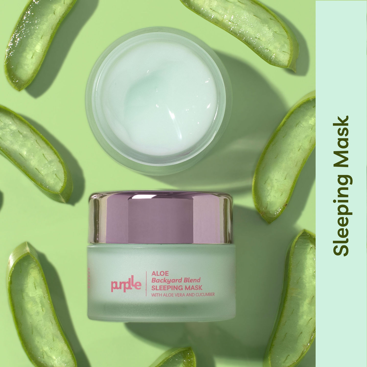 Purplle Aloe Backyard Blend Sleeping Mask with Aloe Vera and Cucumber