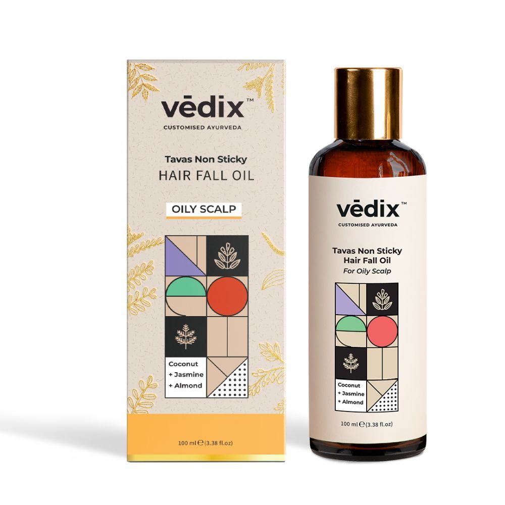 Vedix Customised Ayurvedic Hair Fall Oil Tavas Non Sticky Hair Fall