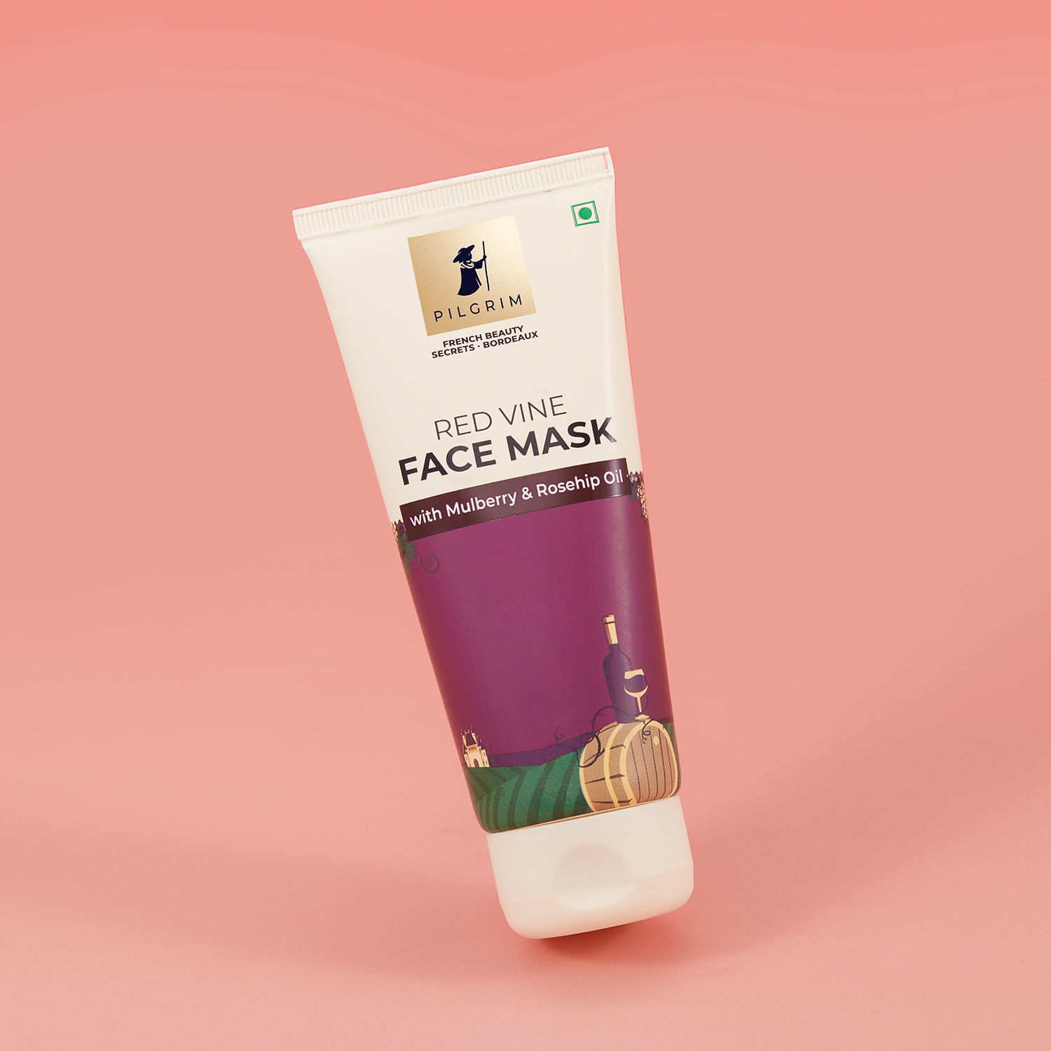 Buy Pilgrim Red Vine Face Mask With Mulberry & Rosehip Oil |Instantly Lifts Face Enhances Natural Glow (100 g) - Purplle