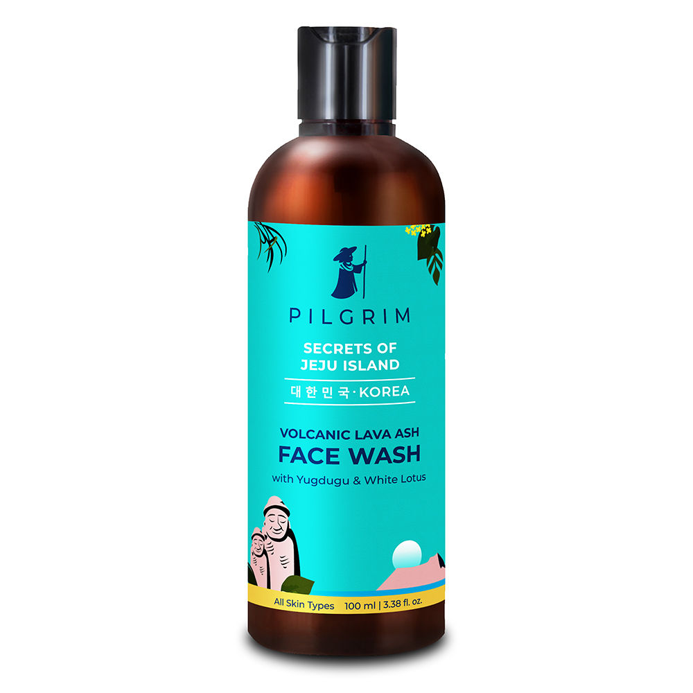 Pilgrim Volcanic Lava Ash Face Wash Mild Cleanser, 100ml