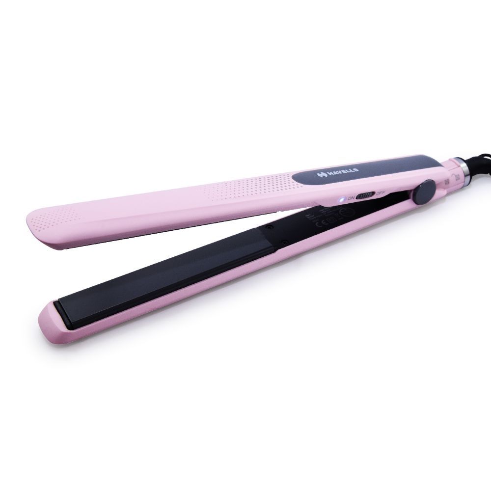 Havells HS4104 Ceramic Plates Fast Heat up Hair Straightener, Straightens & Curls, Suitable for