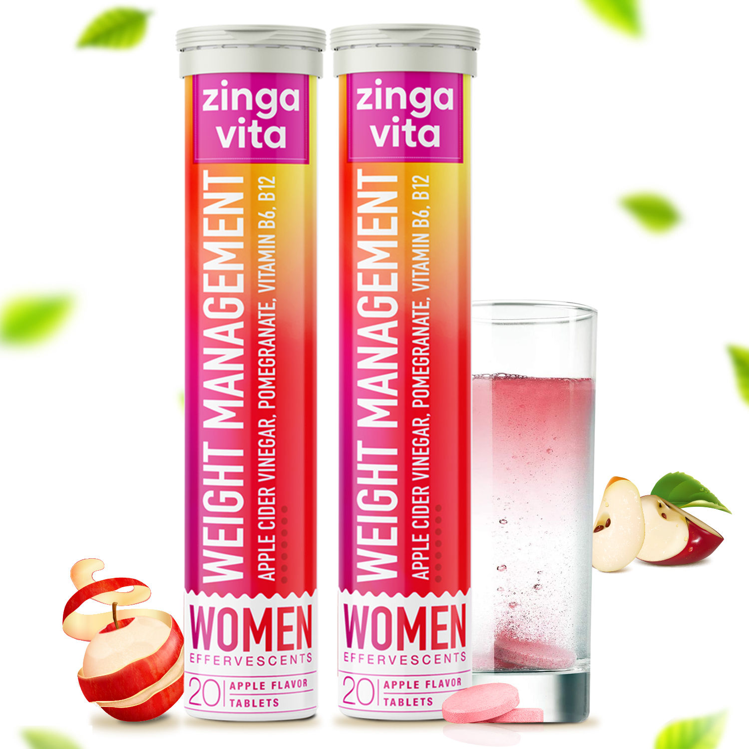 Zingavita Apple Cider Vinegar Sugar Free Tablets (40 Fizz Tab