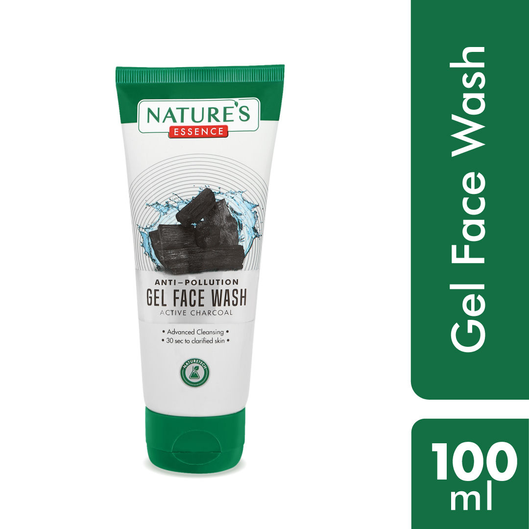 Nature's Essence AntiPollution Gel Face Wash Active Charcoal (100 ml)