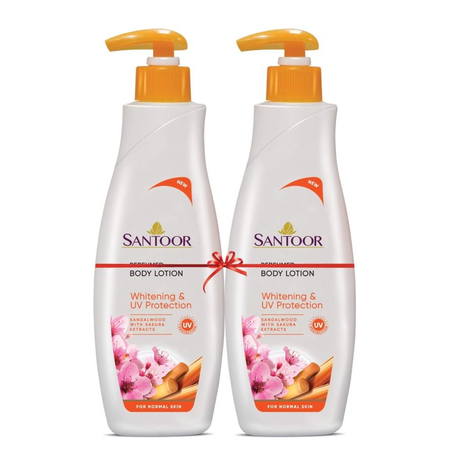 Santoor UV Protection Body Lotion, 250 ml (Buy 1 Get 1)