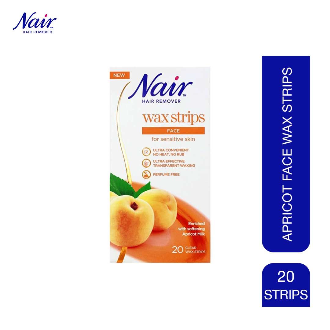Nair Apricot Face Wax Strips 20 Strips