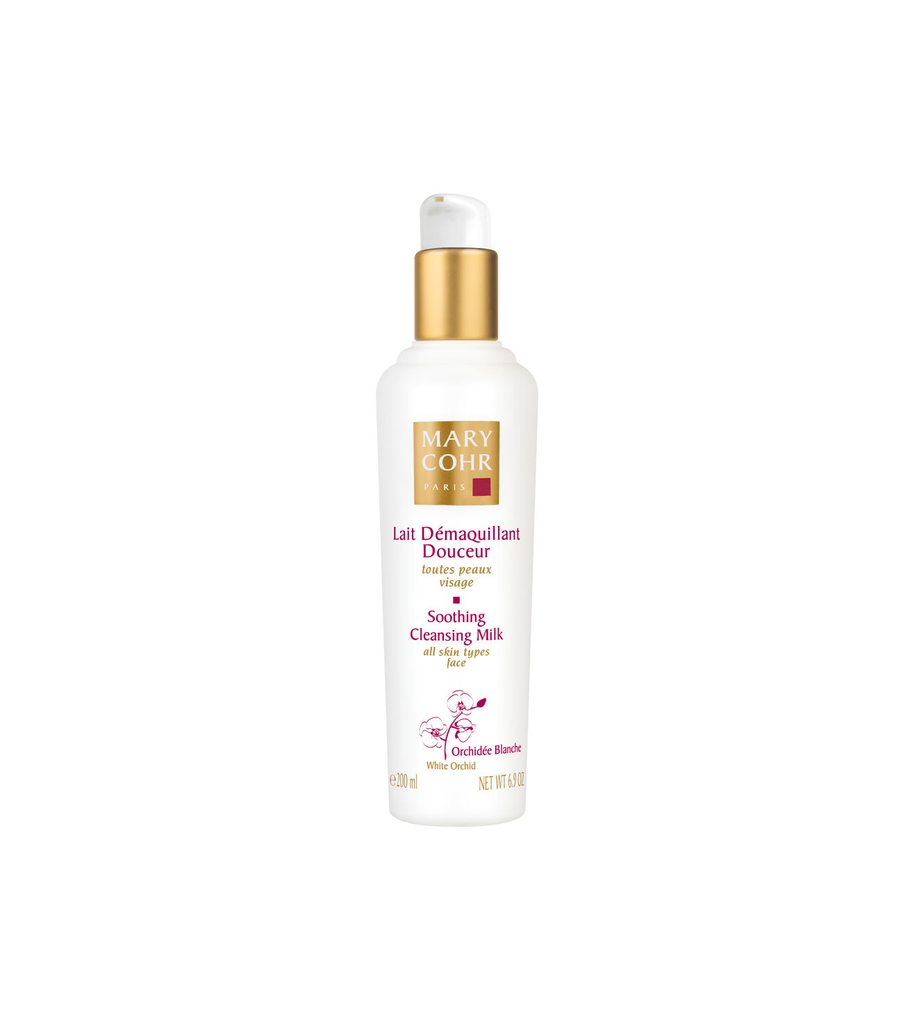 Lait Démaquillant Mary Cohr Douceur - 400ml, Toutes Peaux, Senteur Orchidée, Neuf
