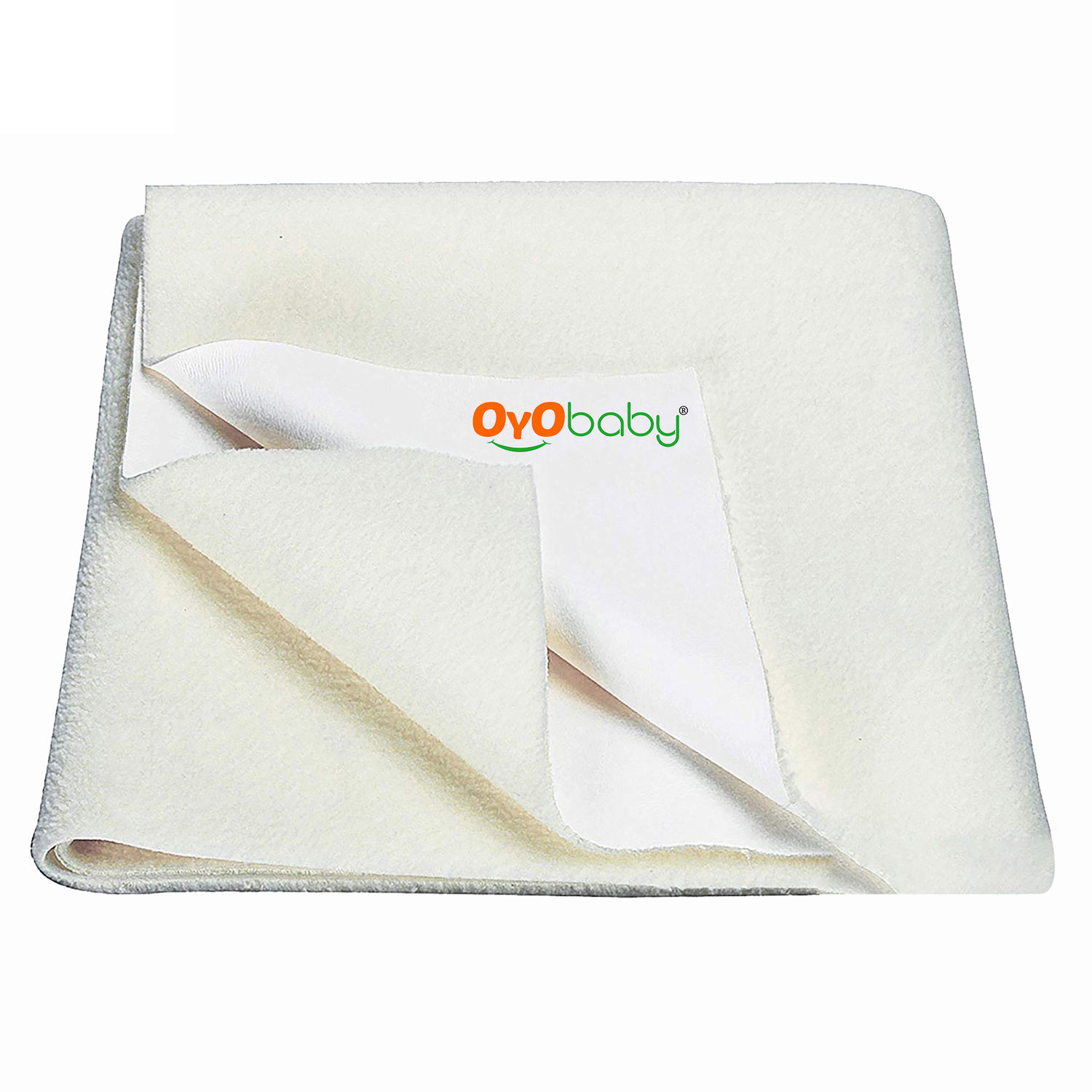 OYO Baby Waterproof Bed Protector Baby Dry Sheet, Small, Ivory (50 cm x