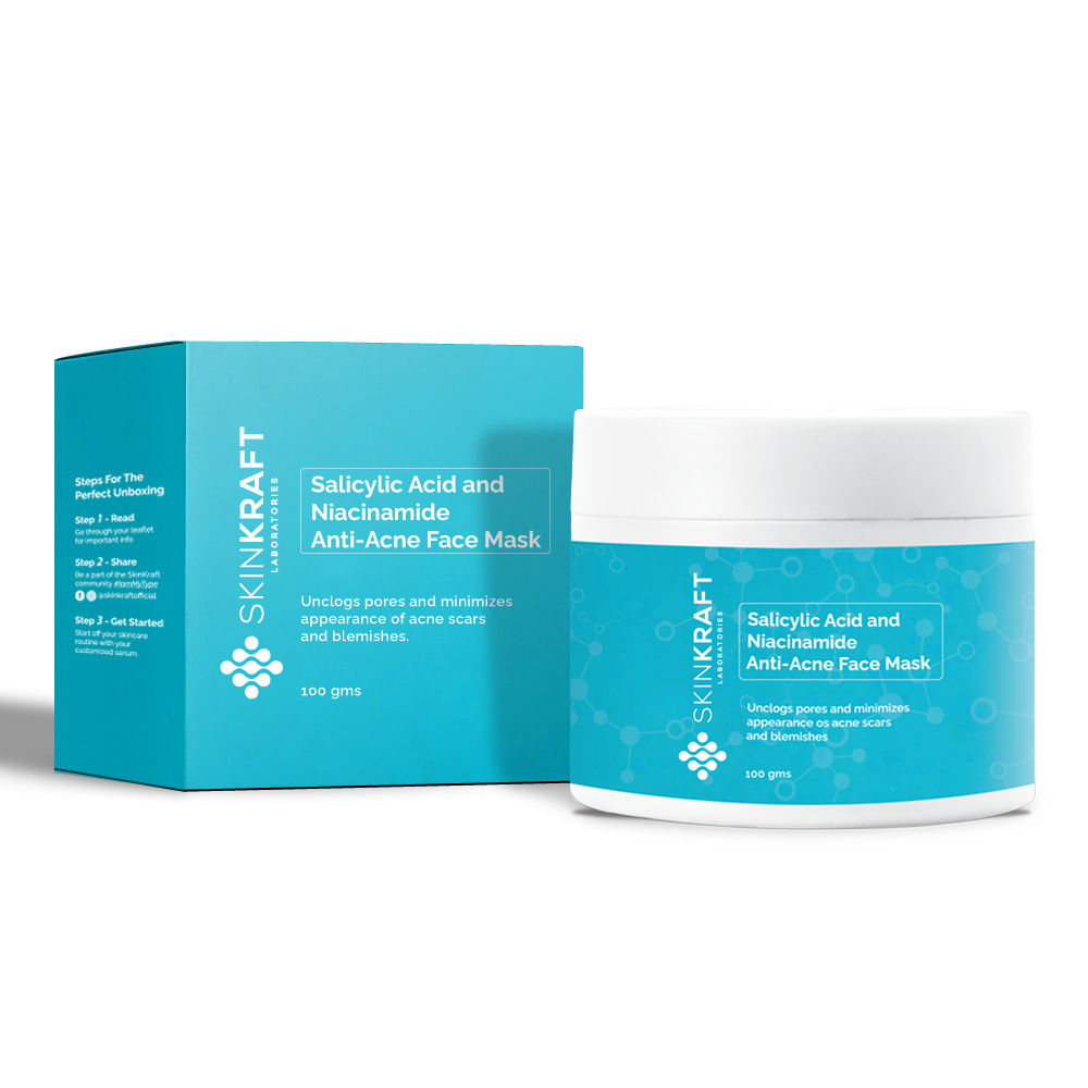 SkinKraft Customized Face Mask Salicylic Acid and Niacinamide AntiAcne