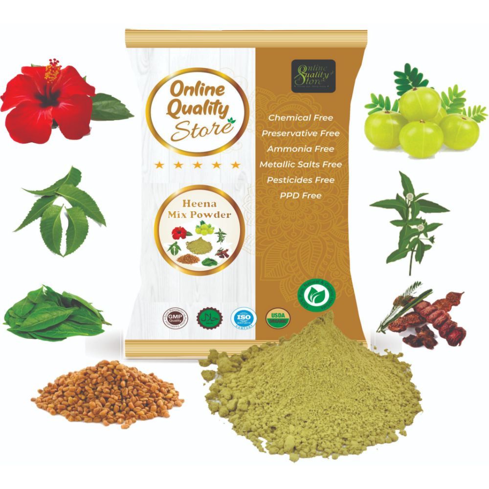 Online Quality Store Henna Mix Powder With Shikakai, Methi,Amla