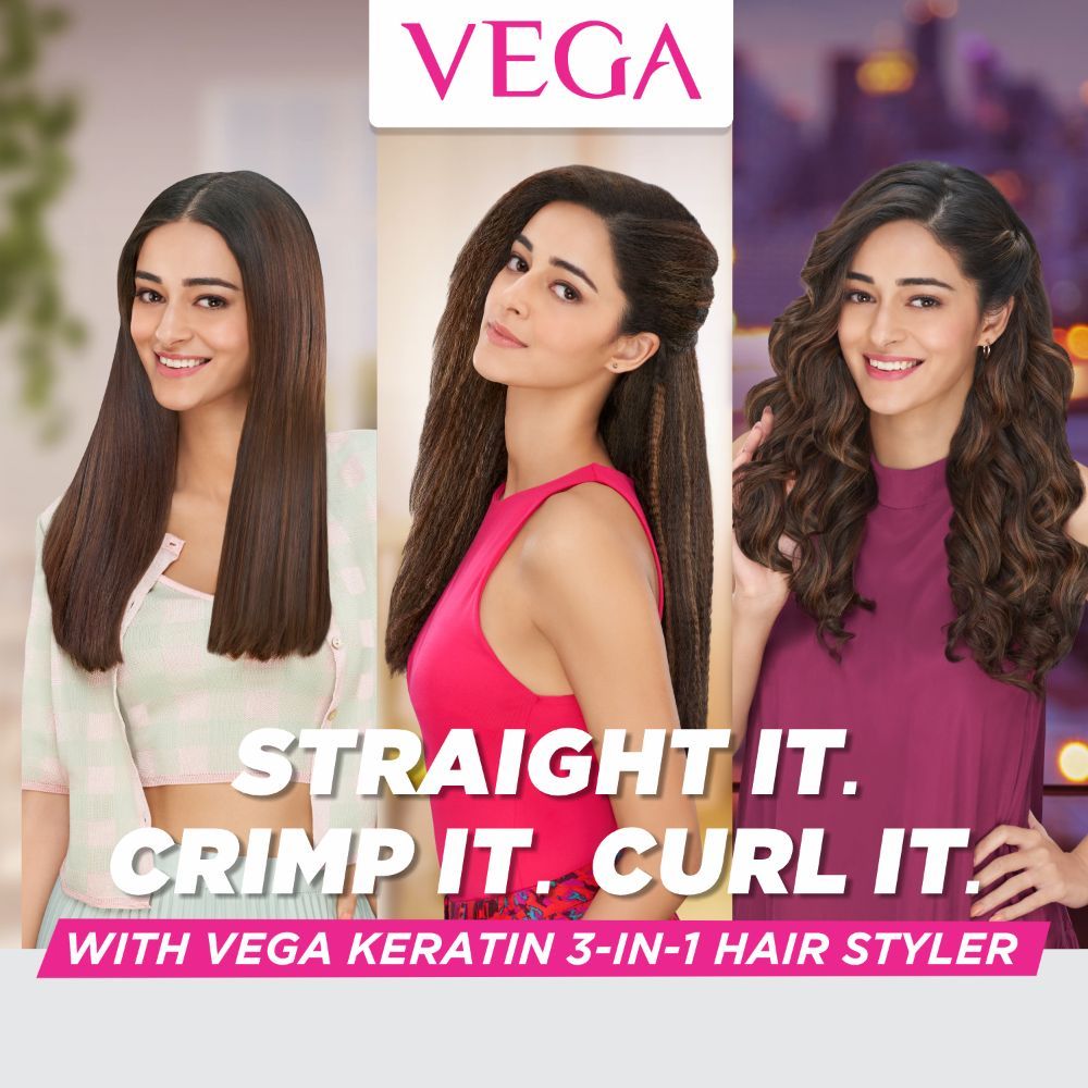 VEGA 3 in 1 Hair Styler  Straightener Curler and Crimper VHSCC01 with  Premium Hot Curl Brush Personal Care Appliance Combo Price in India  Buy  VEGA 3 in 1 Hair Styler  Straightener Curler and Crimper VHSCC01 with  Premium Hot Curl Brush 