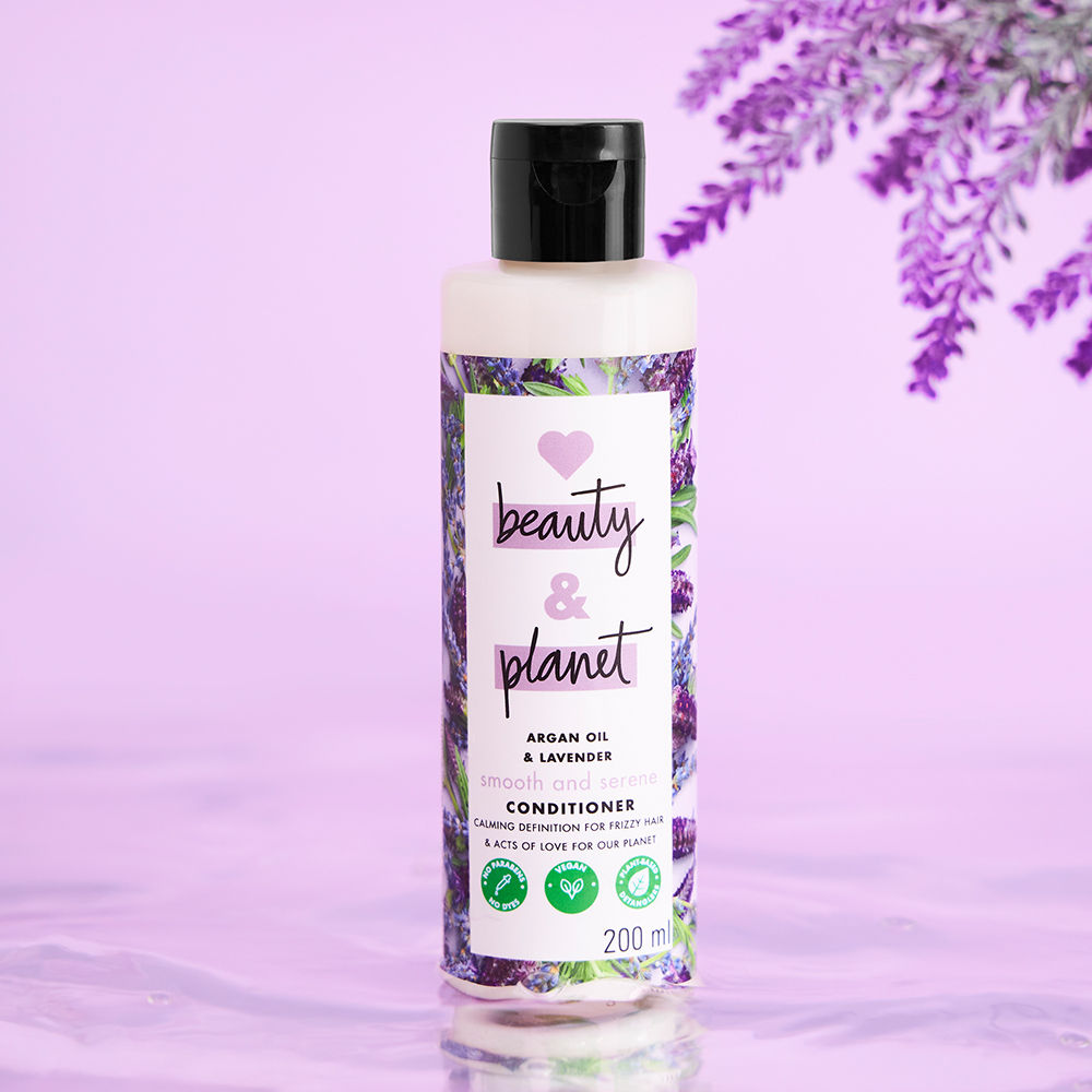 Love Beauty & Planet Argan Oil and Lavender Paraben Free Smooth and Serene Conditioner (200ml)