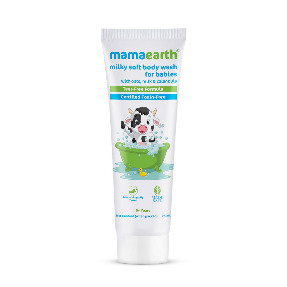 Milky Soft Body Wash for Babies with Oats, Milk and Calendula 25 ml