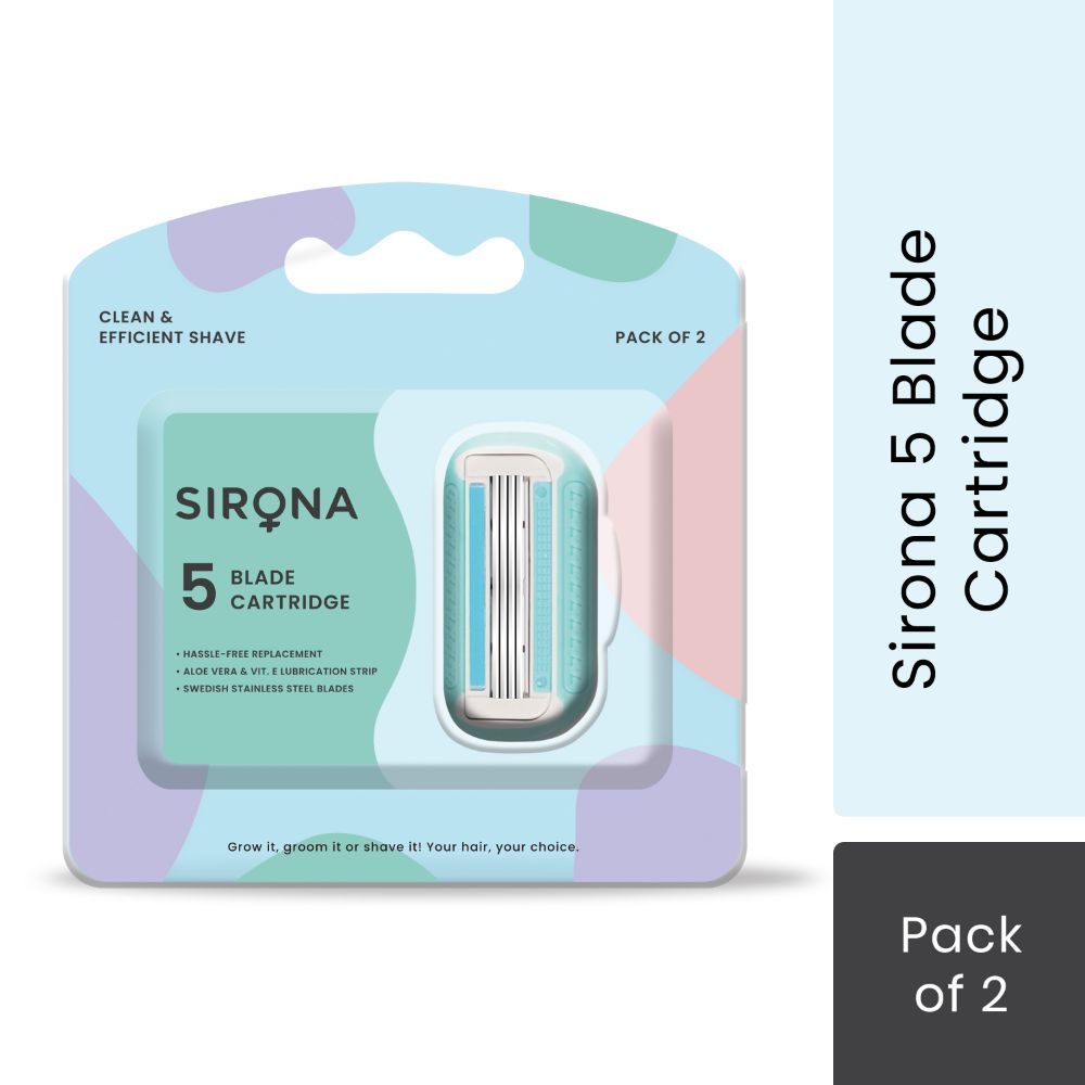 Sirona Razor Sirona Razor Cartridge 5 Blades (Pack of 2)