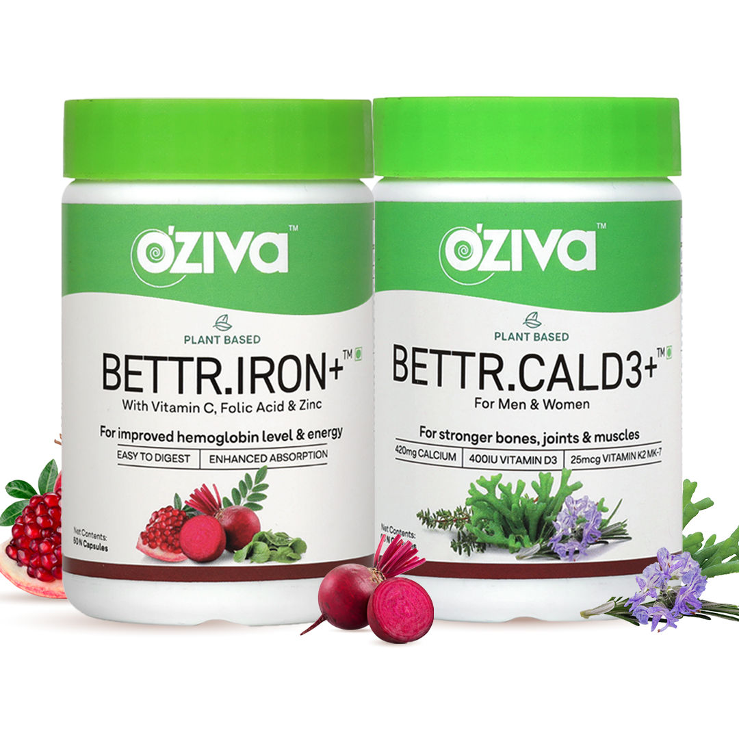 OZiva PlantBased Iron and Vitamin C Daily Routine