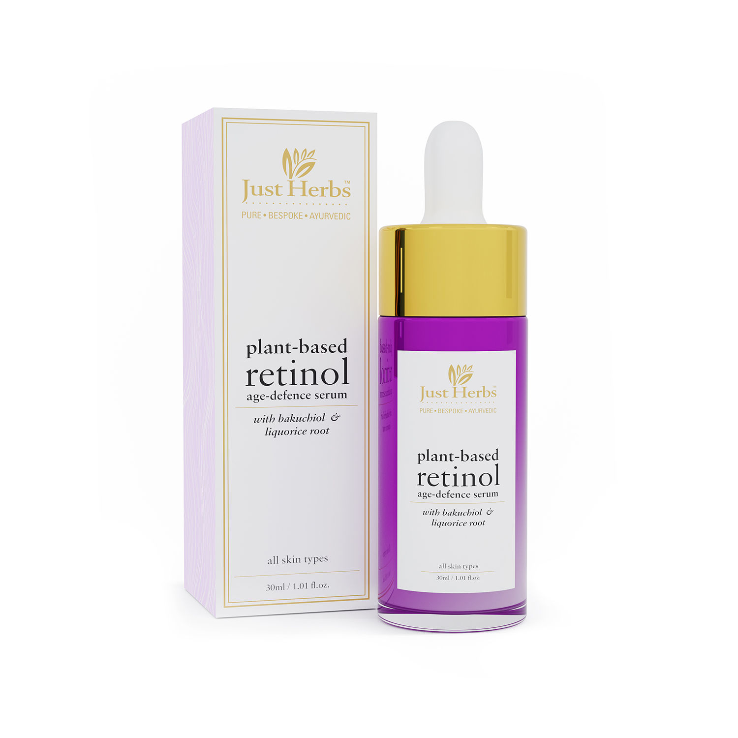 Just Herbs Plantbased Retinol/Bakuchiol Antiaging Day & Night Face