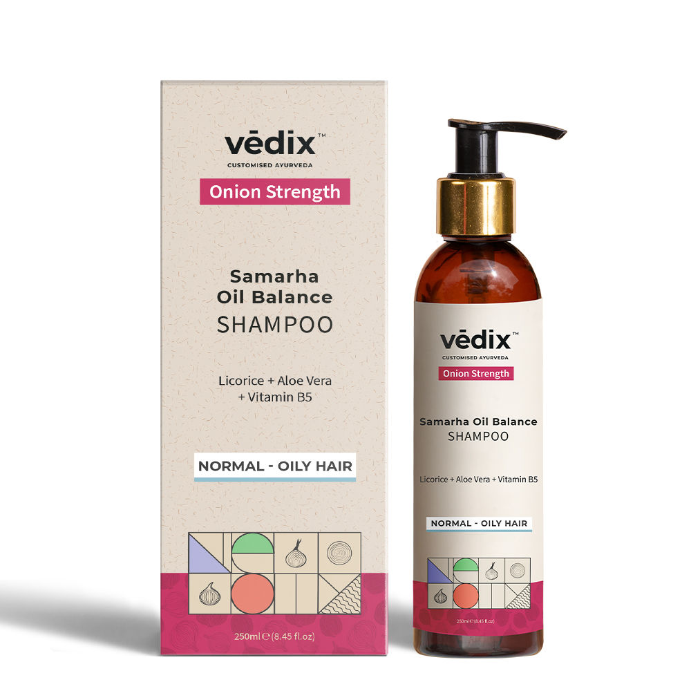 Vedix Customized Ayurvedic Samarha Oil Balance Onion Shampoo Normal
