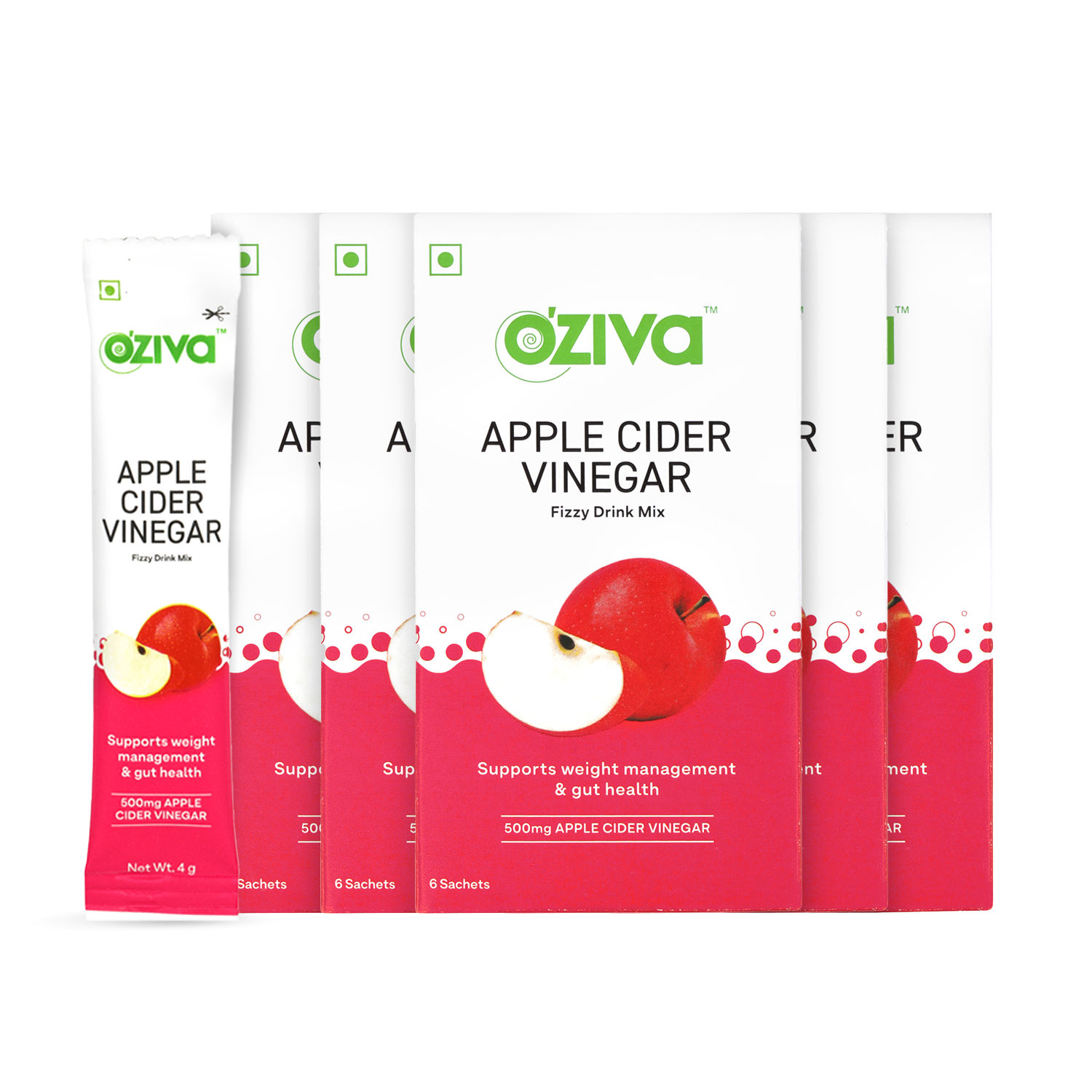 OZiva ACV Fizzy Drink (with 100 natural Apple Cider Vinegar) for