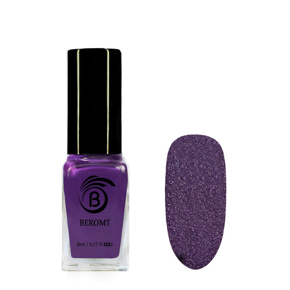 Beromt Matte Sugar Crush Nail Polish Purple Streak Candy (8 ml)