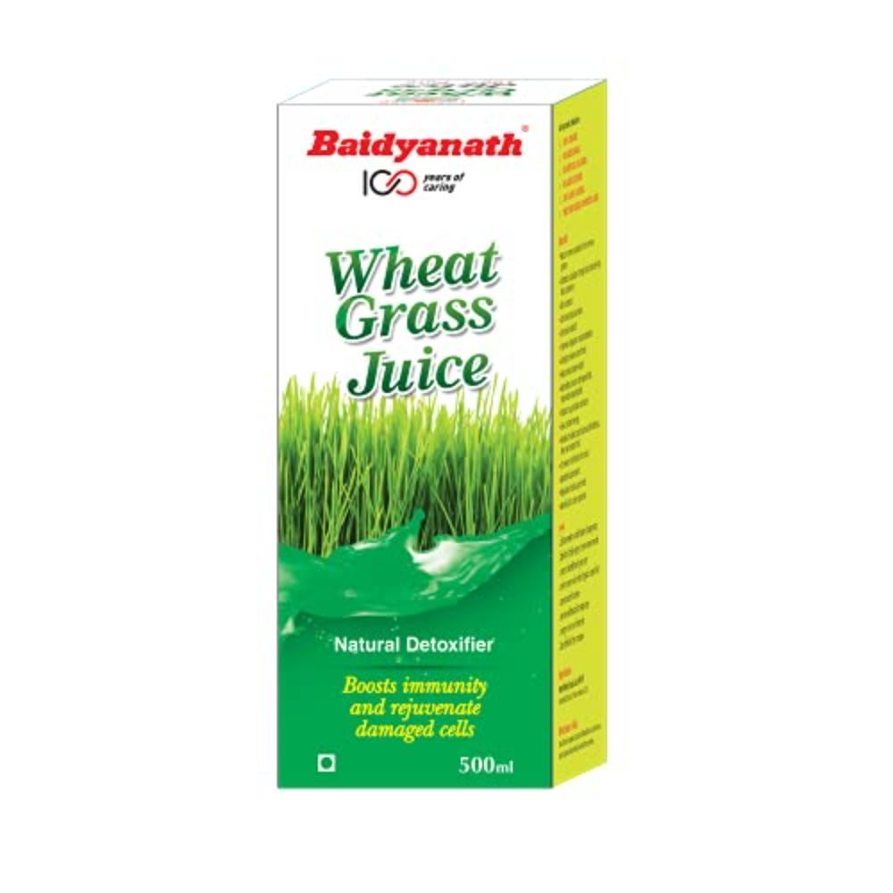 Baidyanath Wheatgrass Juice Natural, Herbal Detoxifier (500 ml)