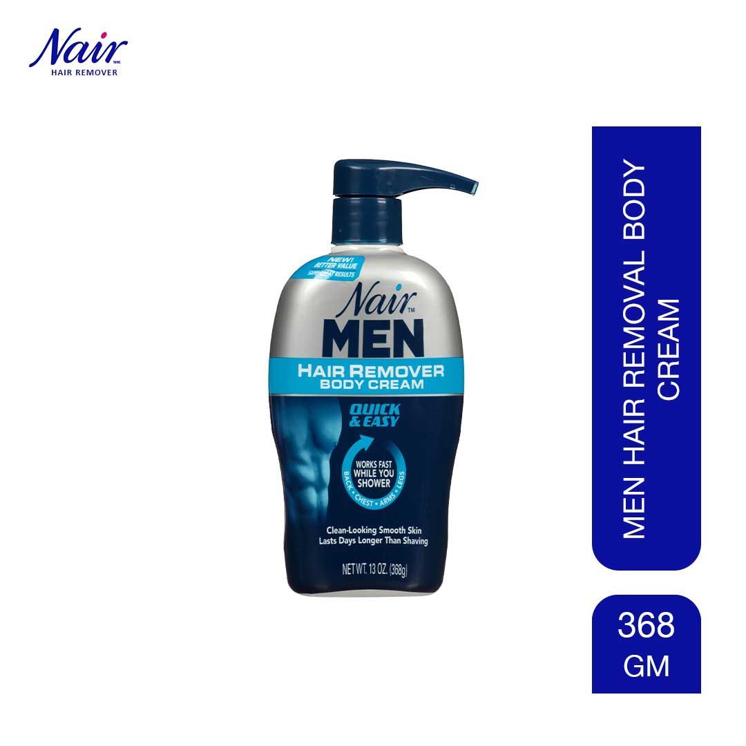 Nair hair remover men body cream 368 ml pump by nair clearance