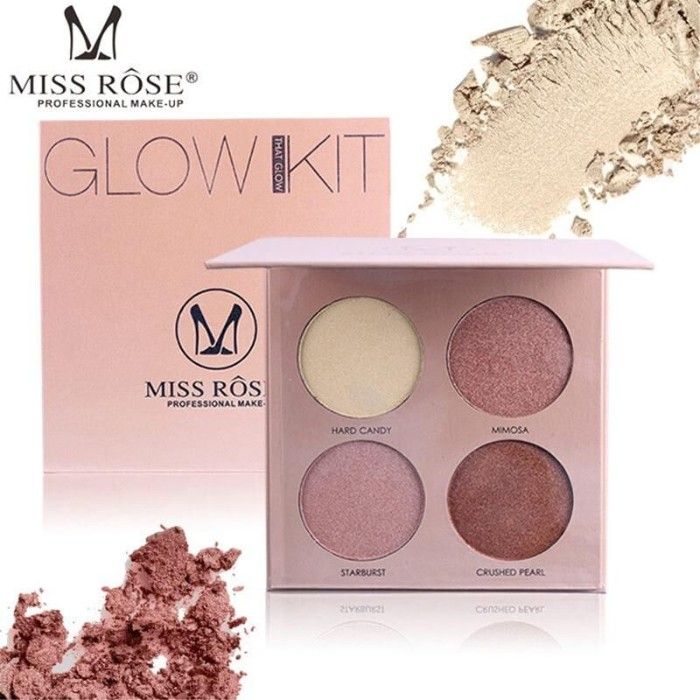 Buy Miss Rose Professional Make Up 4 Colour High-Lighter Glow Kit (02 ...
