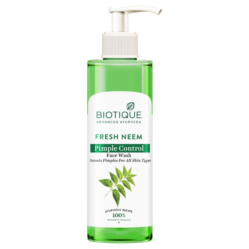 Buy Biotique Fresh Neem Pimple Control Face Wash (200 ml) - Purplle