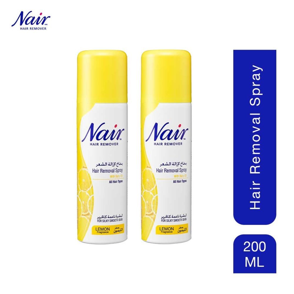 Nair Lemon Hair Removal Spray 400 ml Pack of 2