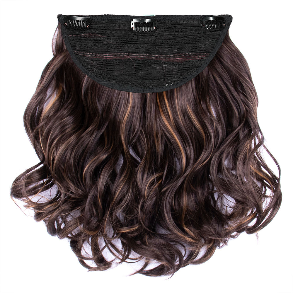 2 streaks / pack, single color, Clip on Streaks hair extensions - Curls and  Tresses - De la India Exports
