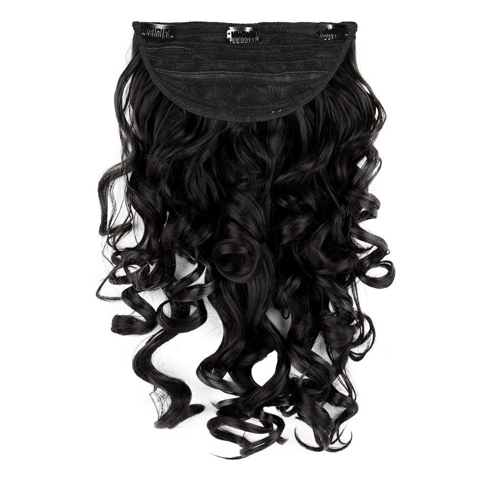 Streak Street CLIP-IN 18'' Step Curls Natural Black Hair Extensions