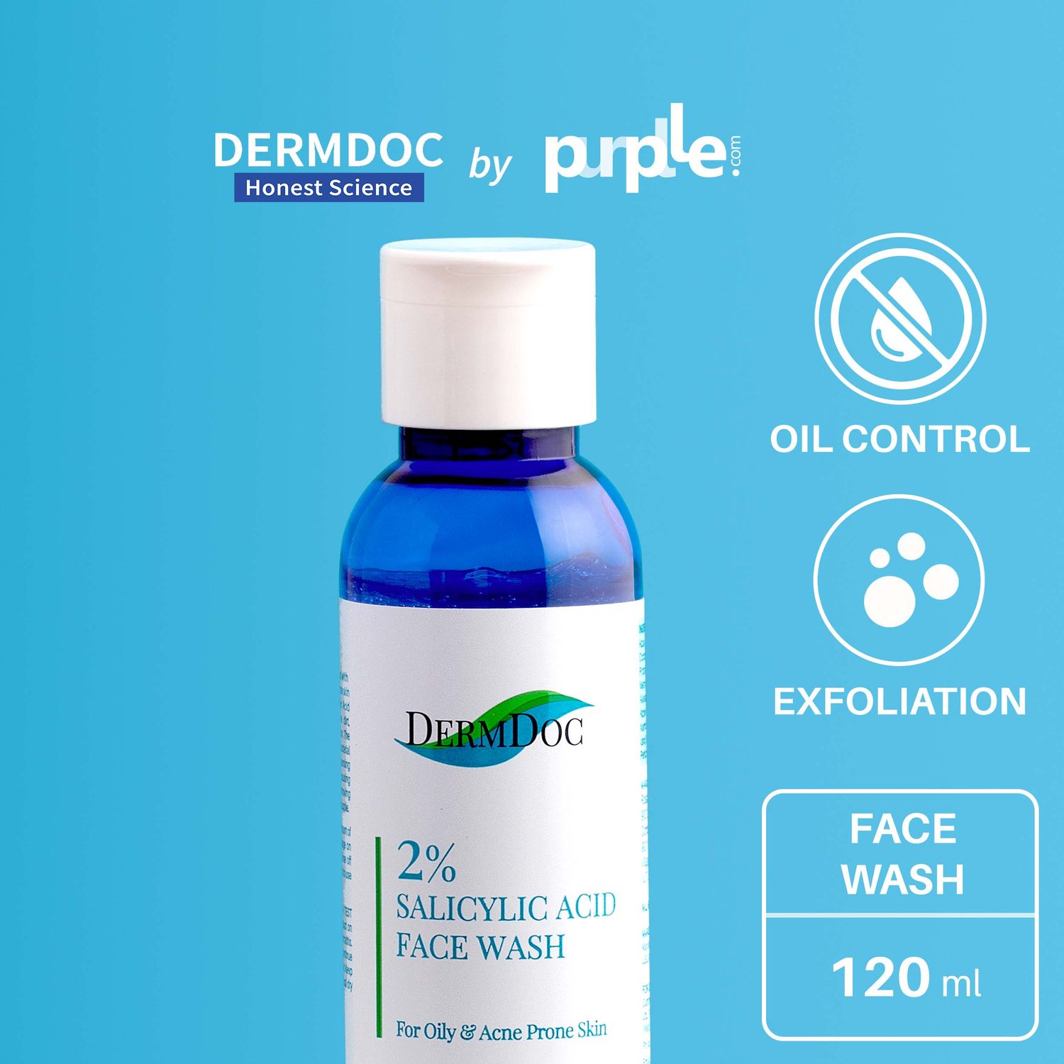 DermDoc Salicylic Acid face wash (120 ml)