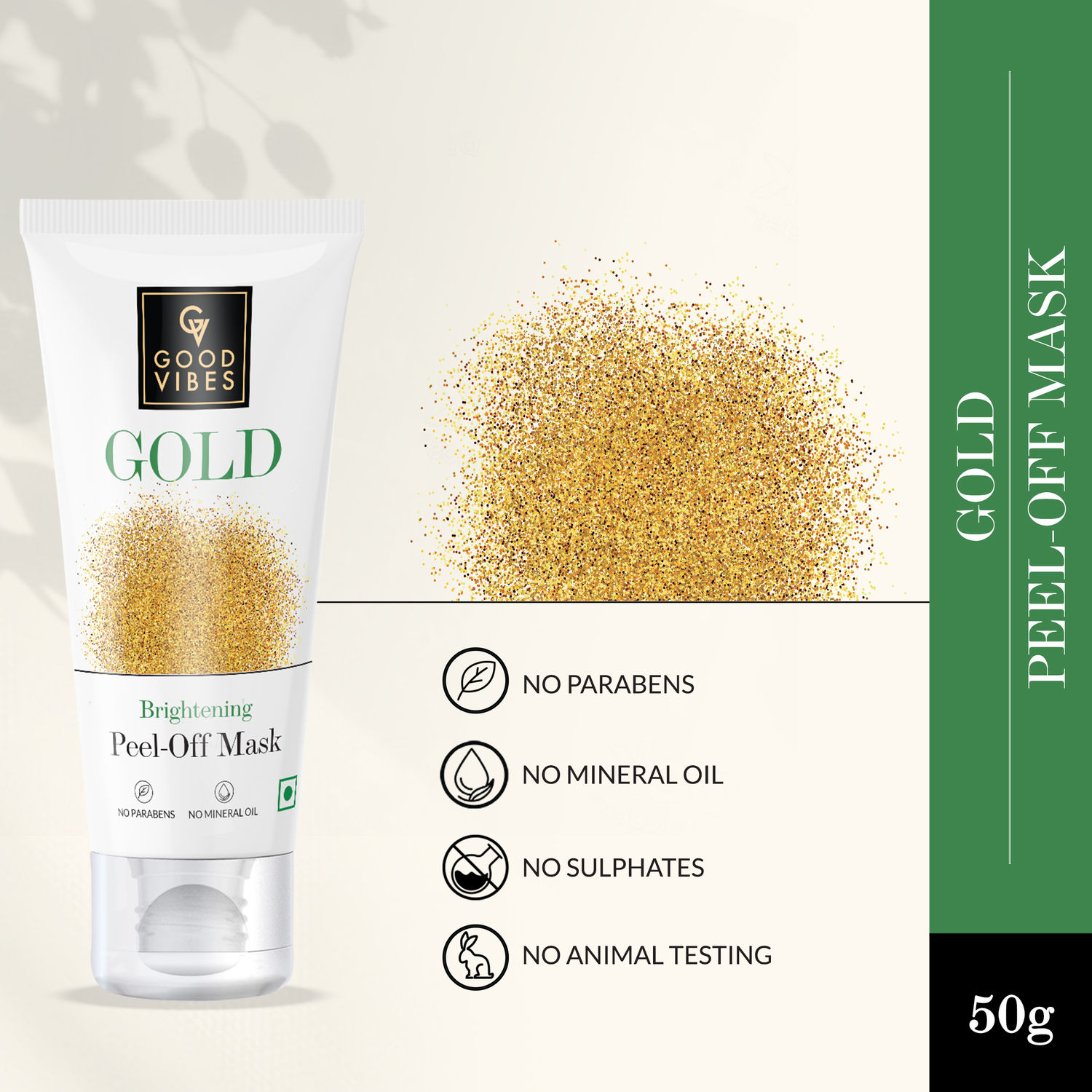 Good Vibes Gold Brightening Peel Off Mask (50g)
