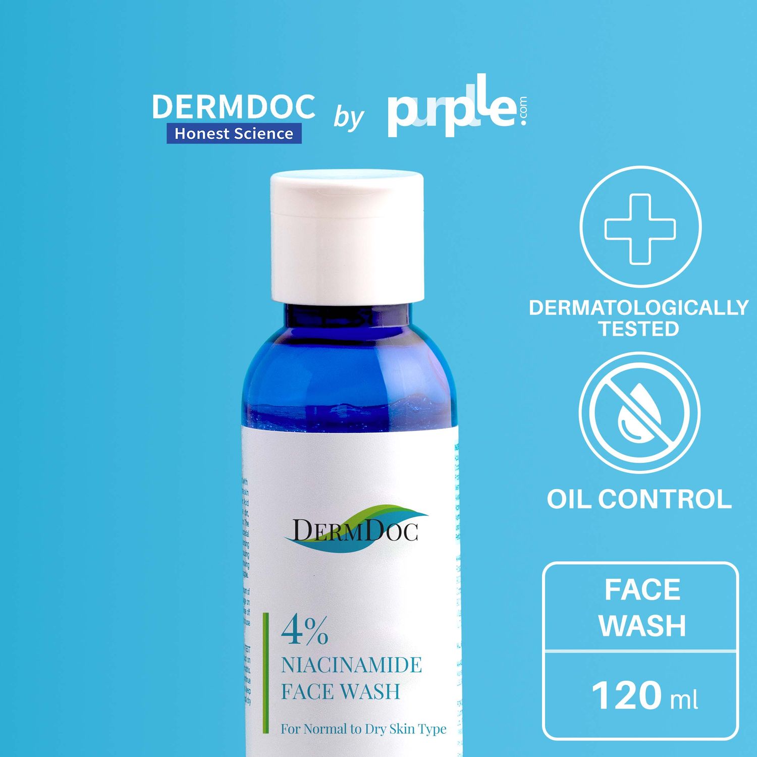 DermDoc 4% Niacinamide Face Wash (120 ml)