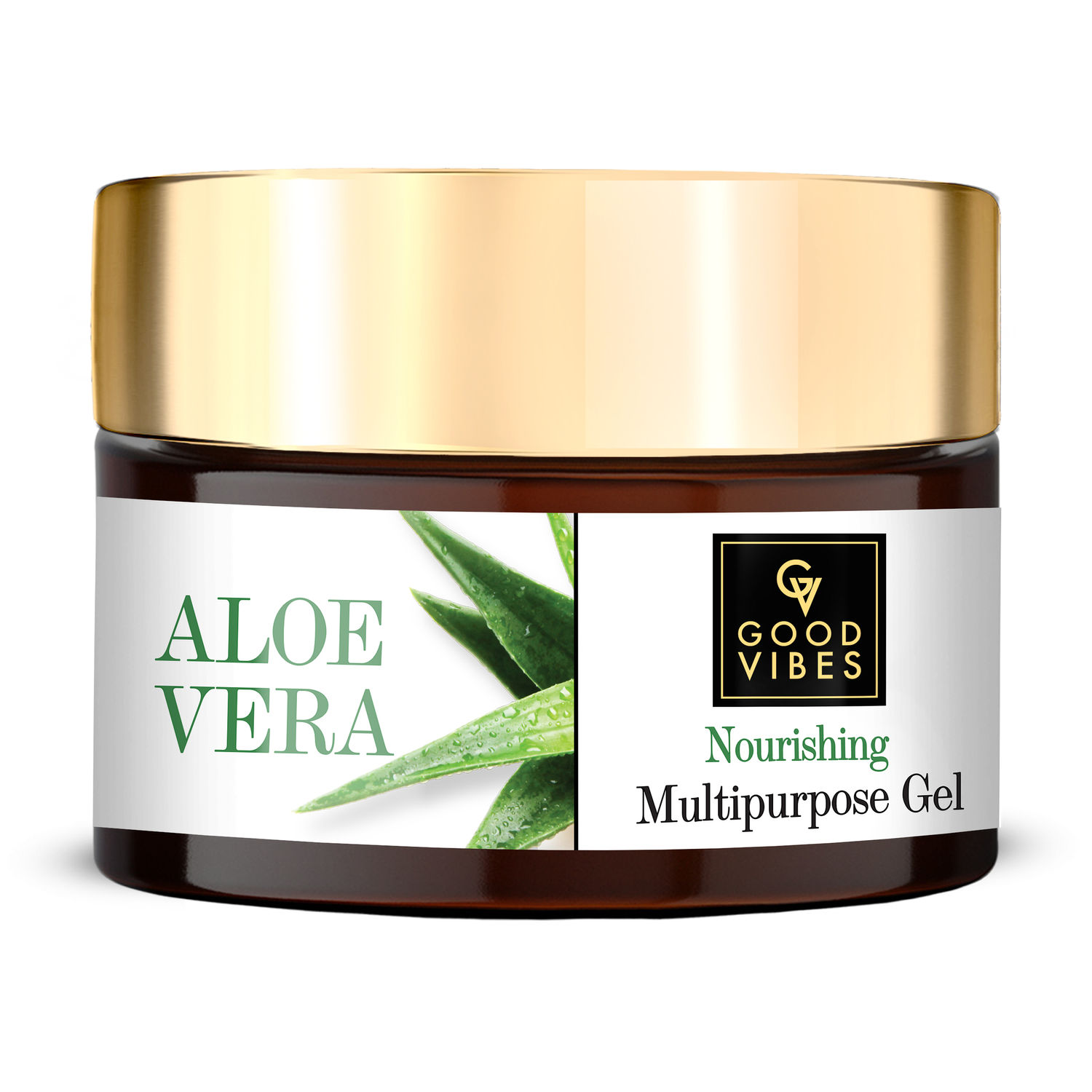 Good Vibes Aloe Vera Nourishing Multipurpose Gel | Anti-Acne, Ageing | With Neem | No Parabens, No Sulphates, No Mineral Oil, No Animal Testing (50 g)