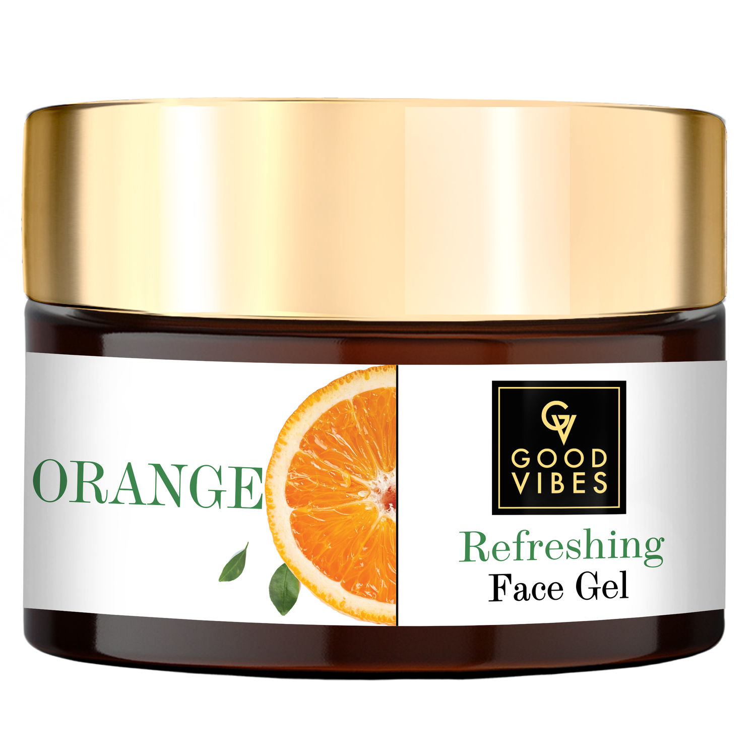 Good Vibes Orange Refreshing Face Gel | Anti-Ageing, Hydrating | With Papaya | No Parabens, No Sulphates, No Mineral Oil, No Animal Testing (50 g)