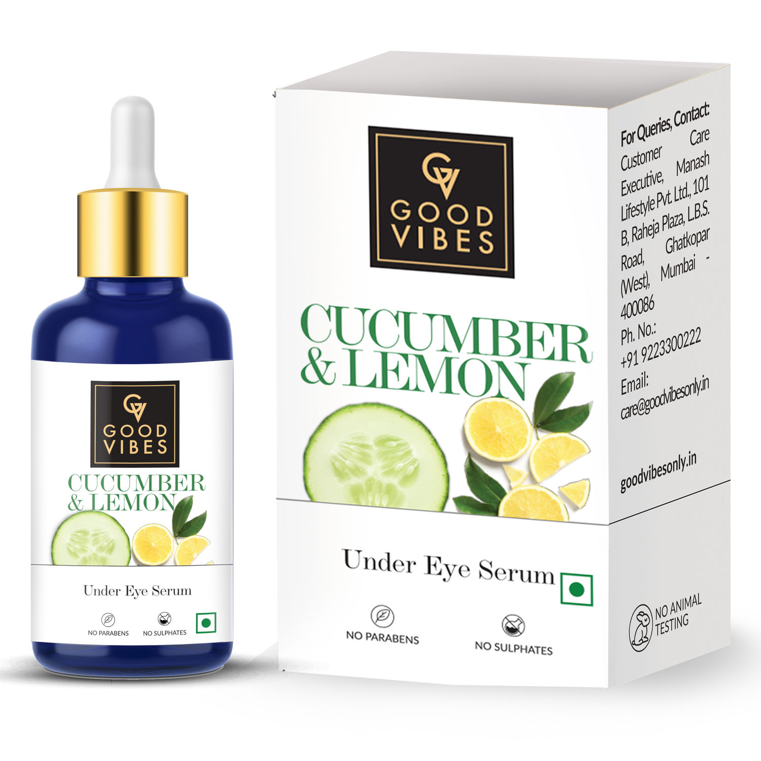 Good Vibes Under Eye Serum Cucumber and Lemon (30 ml)