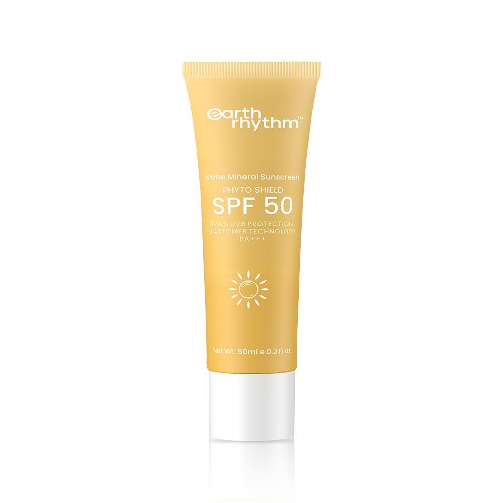 Earth Rhythm SPF 50 Matte Mineral Sunscreen Phyto Shield (50ml)