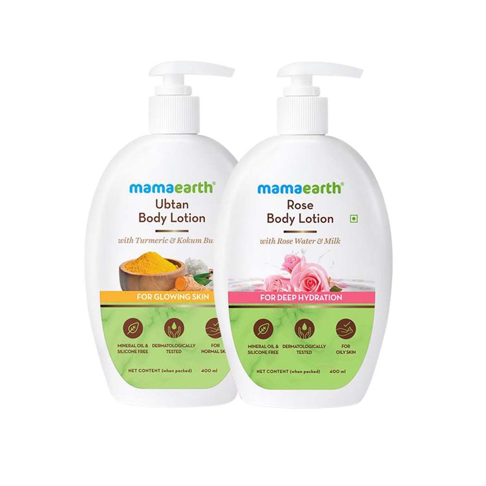 Mamaearth Rose & Ubtan Body Lotion
