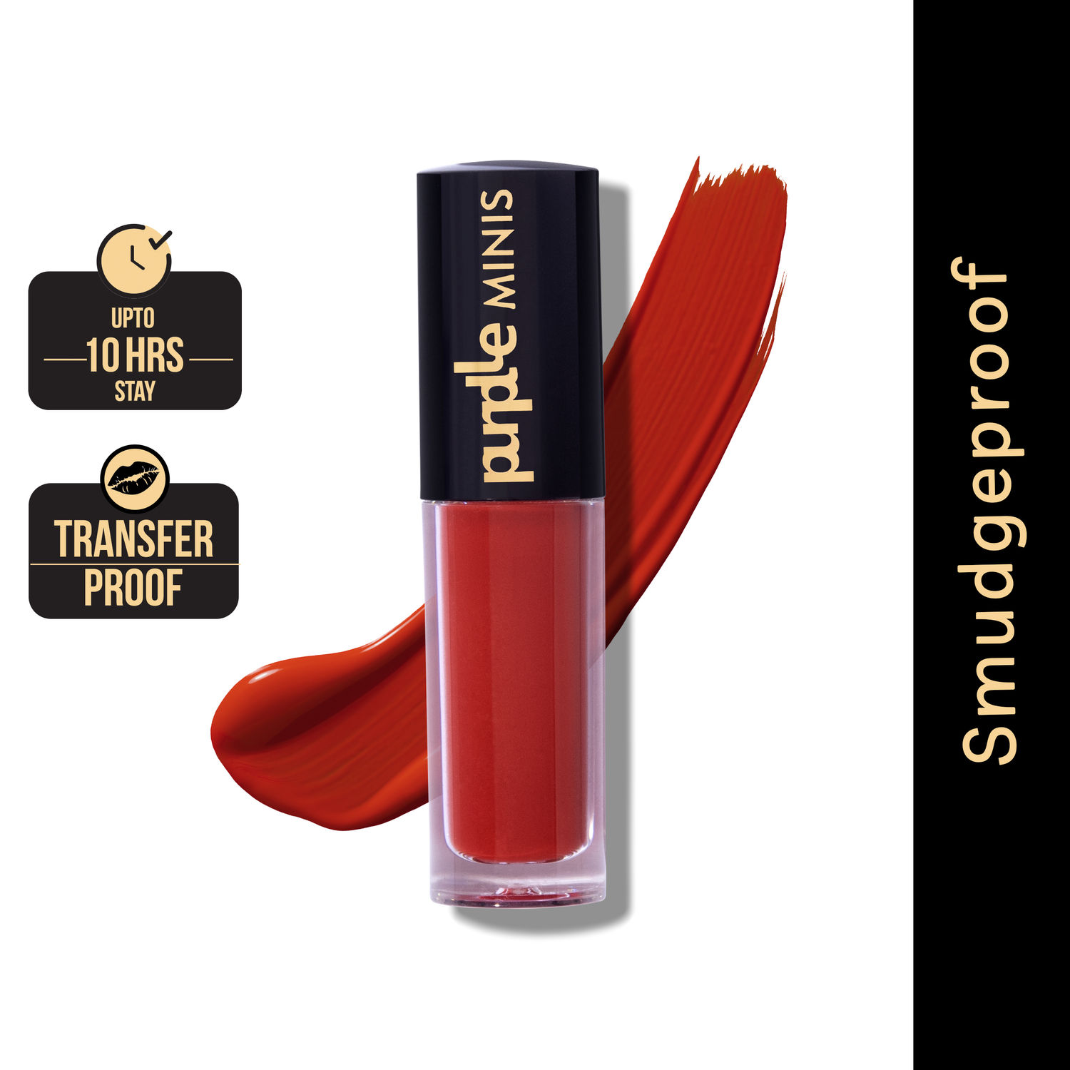 Purplle Ultra HD Matte Mini Liquid Lipstick, Red - My First Shopping Spree 24 | Highly Pigmented | Non-drying | Long Lasting | Easy Application | Water Resistant | Transferproof | Smudgeproof(1.6 ml)