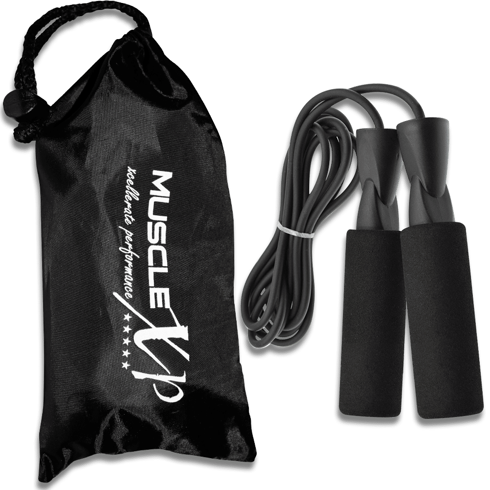 MuscleXP Skipping Rope (Jumping Rope) with Foam Handles for Men, Women