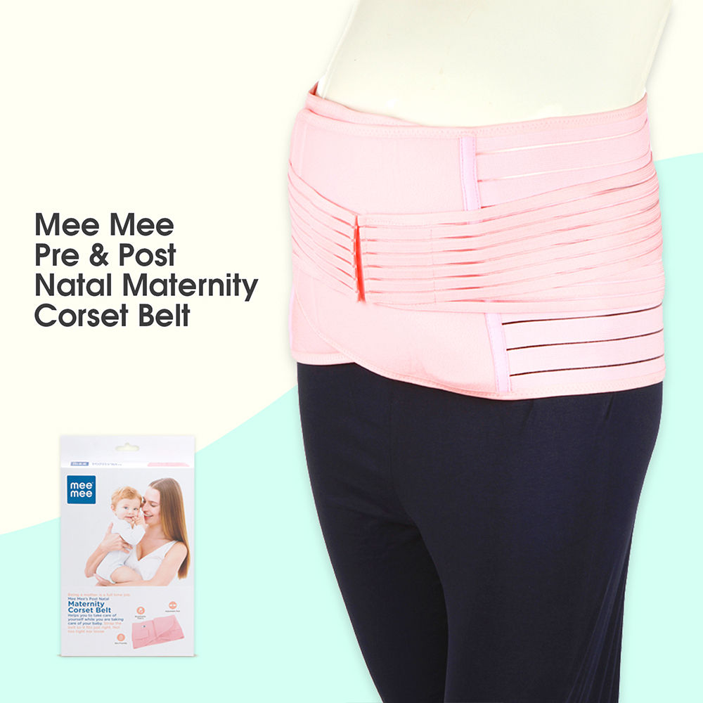 Mee Mee Post Natal Maternity Corset Belt (XXL, Pink)