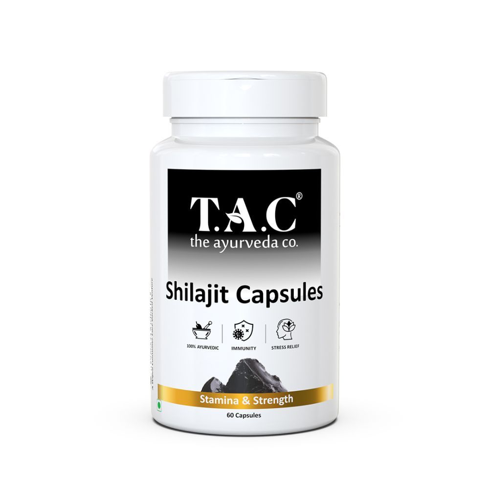 TAC The Ayurveda Co. Shilajit Capsules For Vigour, Vitality & Stamina