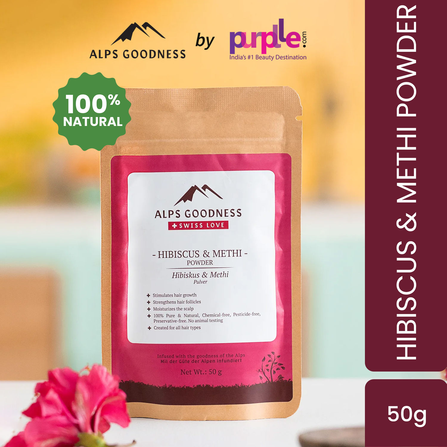 Alps Goodness Hibiscus & Methi Powder(50 gm)