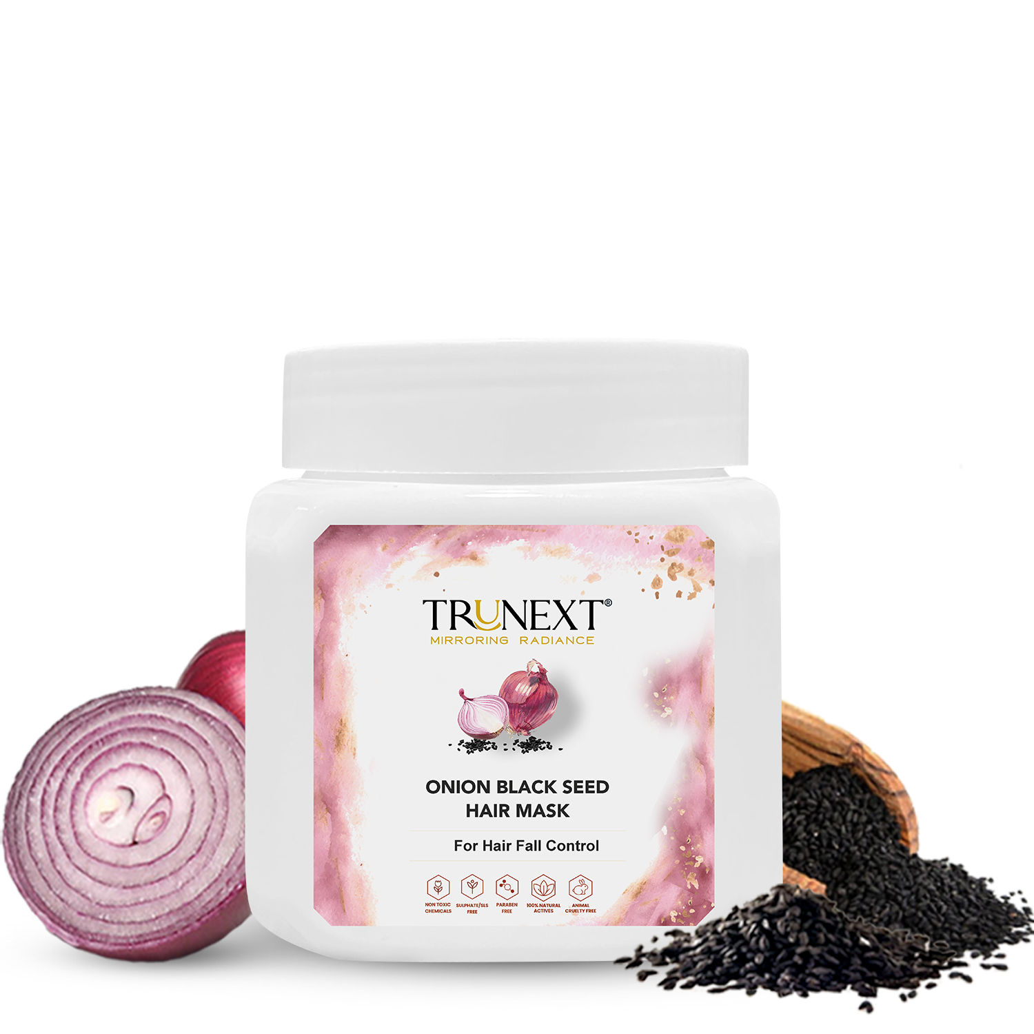 TRUNEXT Onion Black Seed Hair Mask, (200 ml)