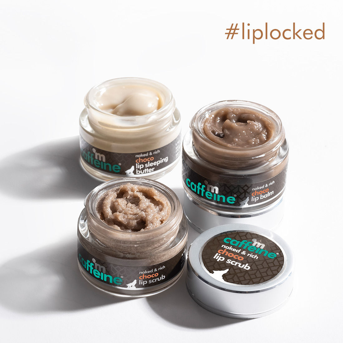 mCaffeine Choco Lip Kit for Chapped & Sensitive Lips Day & Night Routine