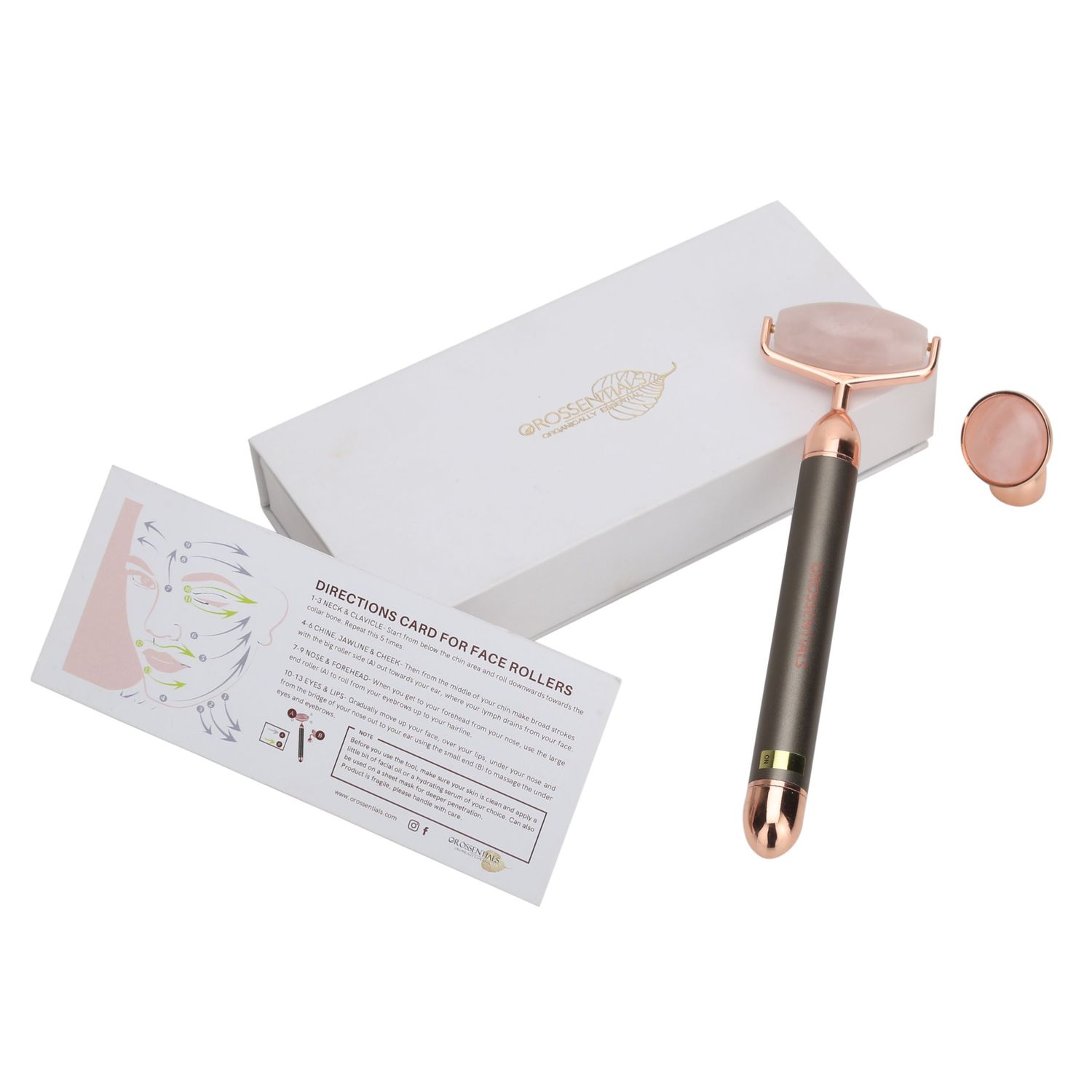 Orossentials Electric Vibrating Face Roller (Green Gun Handle)