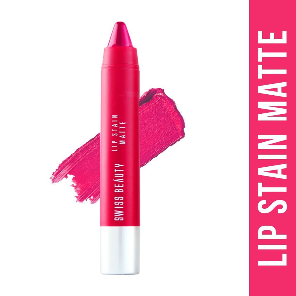 Buy Swiss Beauty Lip Stain Matte Lipstick - Lush-Pink (3.4 g) - Purplle